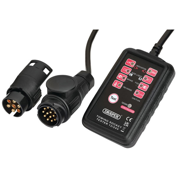 Draper 27197 13 and 7-Pin Towbar Socket Tester