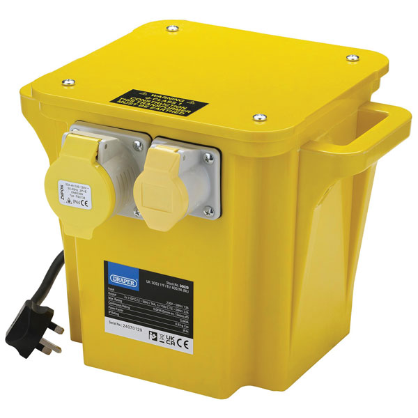 Draper 30621 110V Portable Transformer, 3.3kVA