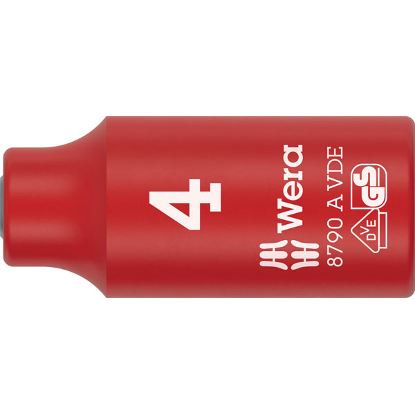 Wera 05005930001 8790 A VDE Zyklop Socket insulated With 1/4" Driv...