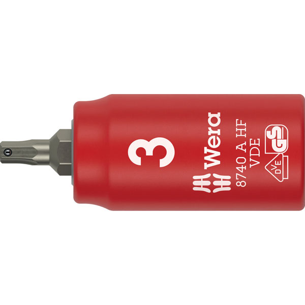 Wera 05005900001 8740 A VDE HF Zyklop Bit Socket 1/4" Hex Socket S...