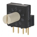 Omron A6RV-161RS Rotary Dip Switch 16 Position SPST Flat Actuator