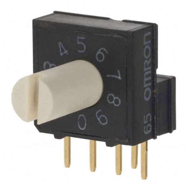 Omron A6RV2011R Rotary DIP Switch Surface Mount 10 Position Hexade...