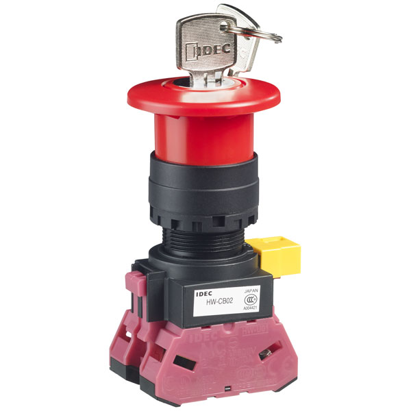 IDEC HWAV-0-Y Emergency Stop Accessory 22mm Nameplate Blank Light ...