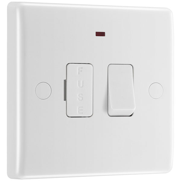 BG 853 White Nexus Moulded Switched 13A Fused Connection Unit - In...