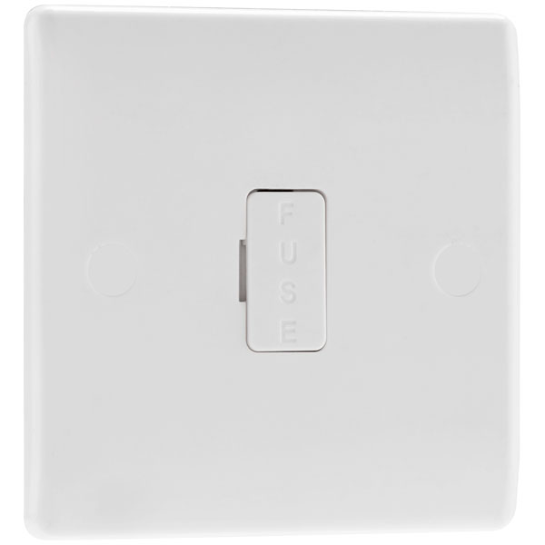 BG 854 White Nexus Moulded Unswitched 13A Fused Connection Unit