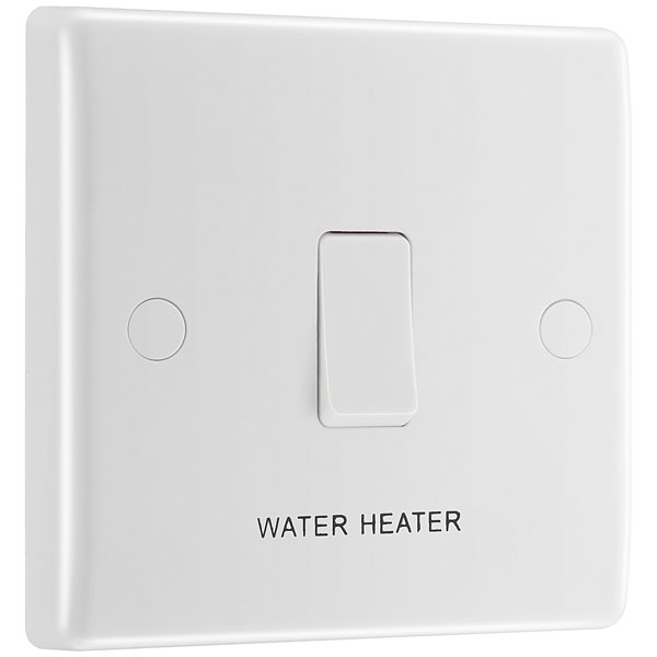 BG 832WH White Nexus Moulded Single Water Heater Switch 20A - Flex...
