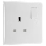 BG 821 White Nexus Moulded Single Switched 13A Power Socket