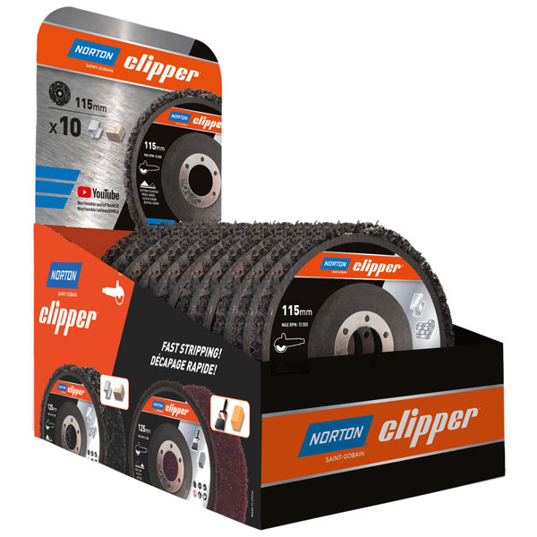 Norton Clipper 78072749352 115mm Rapid Strip Wood Counter Display ...