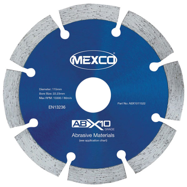 Mexco ABX9015022 Abrasive Materials X90 Grade Diamond Blade 150 x 22mm