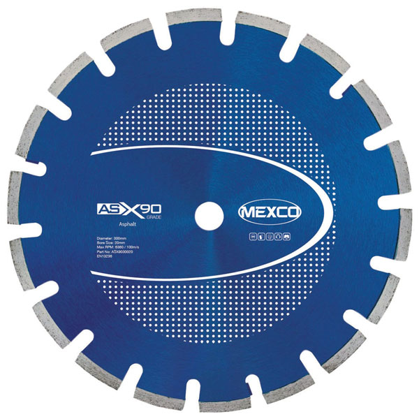 MEXCO ASX9045025 Asphalt X90 Grade Diamond Blade 450 x 25mm