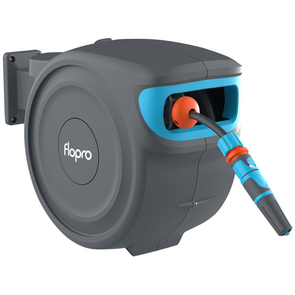 Flopro 70300794 Auto Rewind Wall Mounted Reel + 20m of Hose