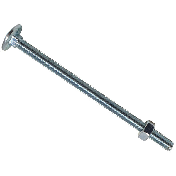 METALMATE MEMCSX06100 Cup Square Hex Bolt & Nut ZP M6 x 100mm Box 25