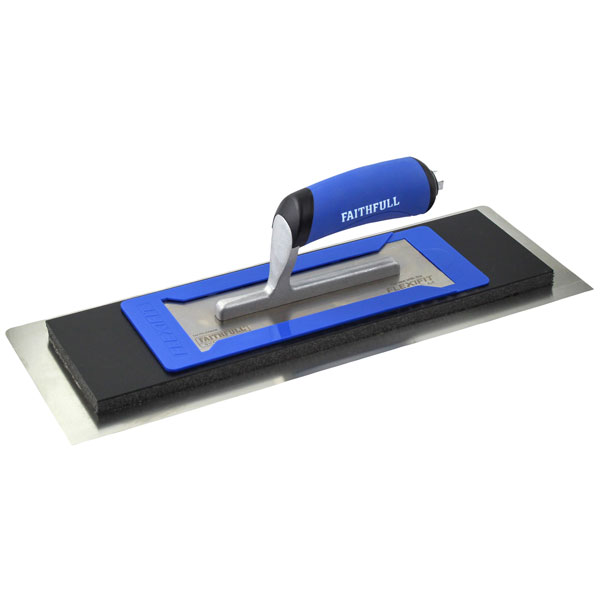 Faithfull FAIFLEXI16S FlexiFit Trowel Stainless Steel Blade Kit 16...