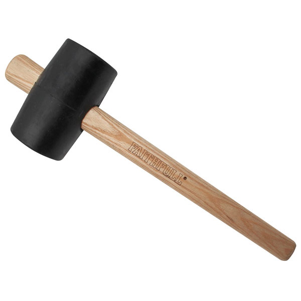 Faithfull FAIRMB24FSC FSC Black Rubber Mallet 24oz
