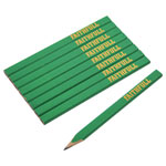 FSC Carpenter's Pencils - Green / Hard (Pack 10)