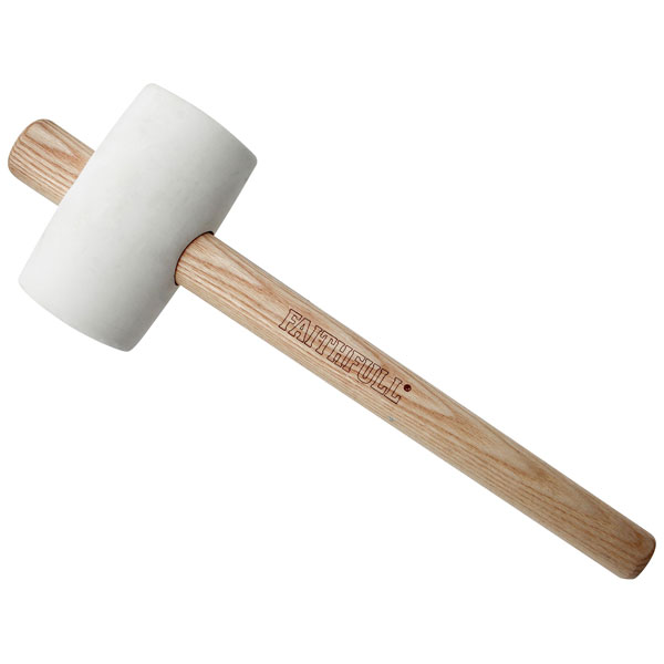 Faithfull FAIRMWF24FSC FSC White Rubber Mallet 24oz