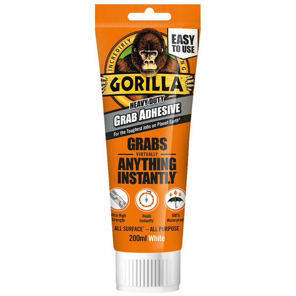 Gorilla Glue 2044311 Gorilla® Heavy-Duty Grab Adhesive White 200ml