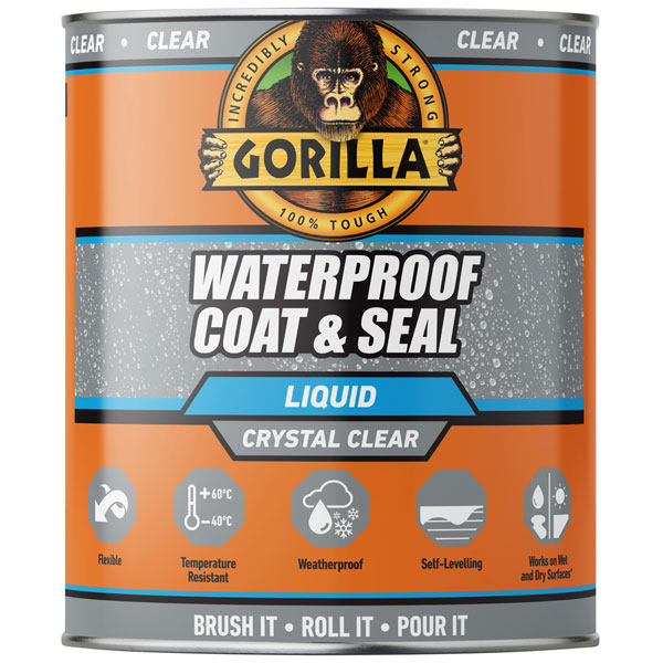 Gorilla Glue 115402 Gorilla® Waterproof Coat & Seal Clear 473ml