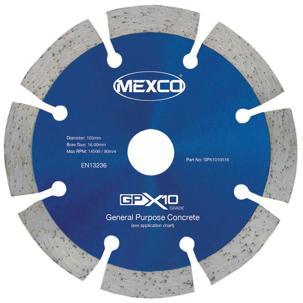 MEXCO GPX1035020 GPX10 Concrete Diamond Blade 350 x 20mm