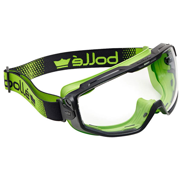 Bolle Safety UNIVGN11W Green Sealed Universal Goggles - Platinum Clear