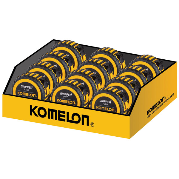 Komelon KG516E Gripper™ Tape 5m/16ft (Width 19mm) Display of 12