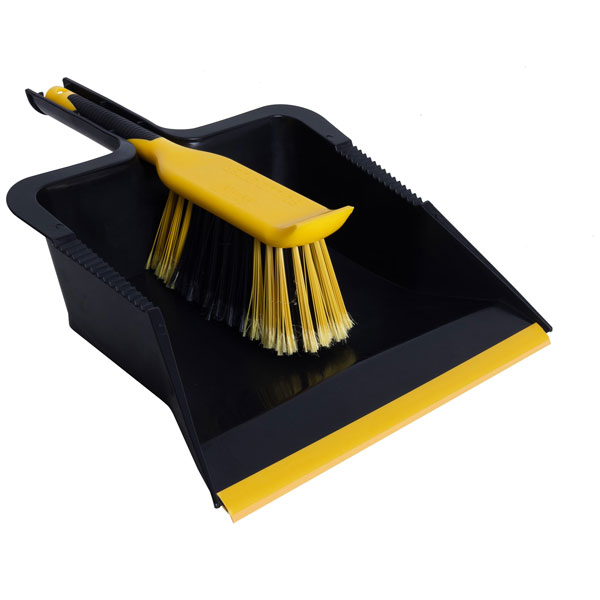Bulldozer HQ.8015/BY Heavy-duty Dustpan and Brush Set