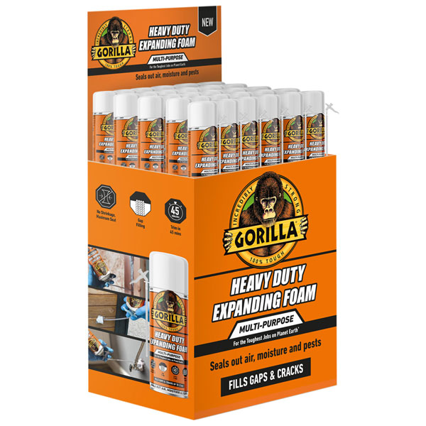 Gorilla Glue 116115 Heavy-Duty Expanding Foam Display Cube