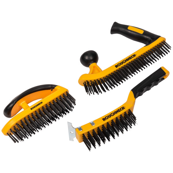 Roughneck 3 Piece Heavy Duty Hand Wire Brush Set - Image 7