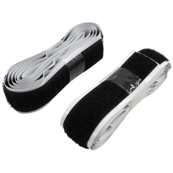 Faithfull FAITAPEHLB Hook & Loop Self Adhesive Tape Black 20mm x 1m