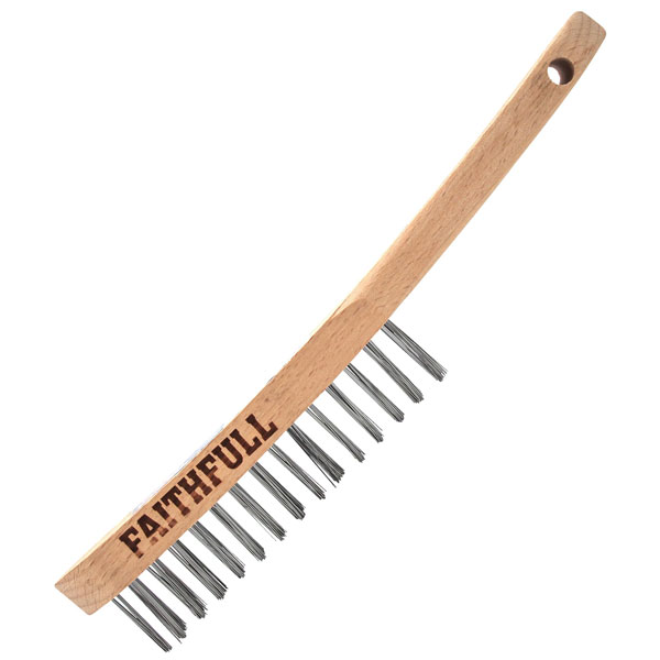 Faithfull FAI5802F Lightweight Scratch Brush, Two Row