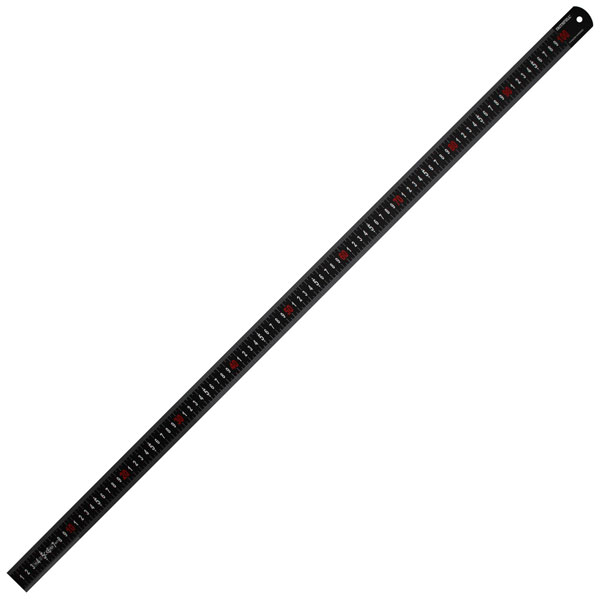 Faithfull FAIRUL600MB Matt Black Stainless Steel Measuring Rule 600mm