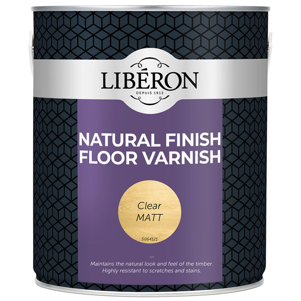 Liberon 3558 Natural Finish Floor Varnish Clear Matt 2.5 litre