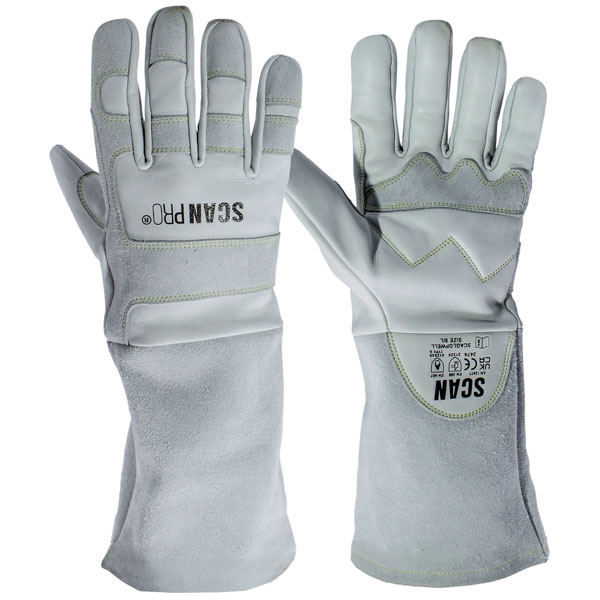 Scan PT-1203 Premium Leather Welding Gloves - XL (Size 10)