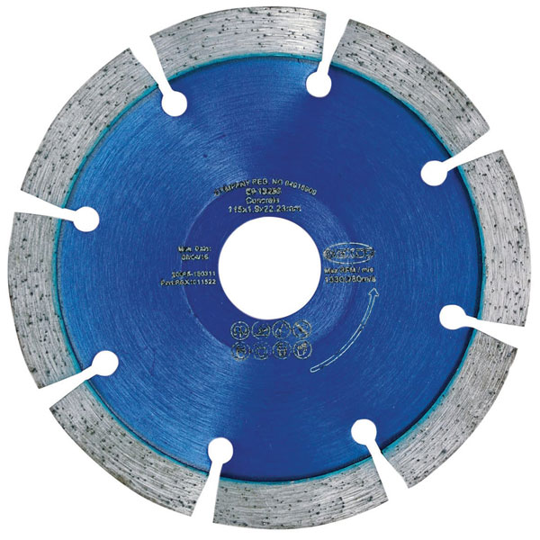 MEXCO RBX1011522 RB X10 Radius / Curve Cutting Diamond Blade 115 x...