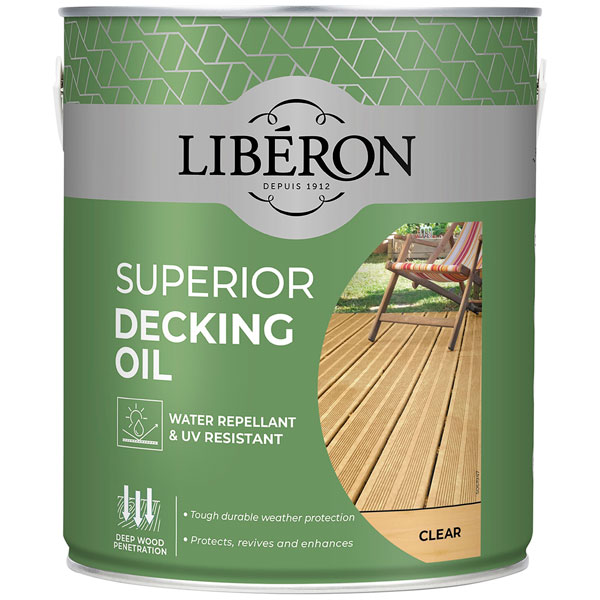 Liberon 126107 Superior Decking Oil Medium Oak 5 litre