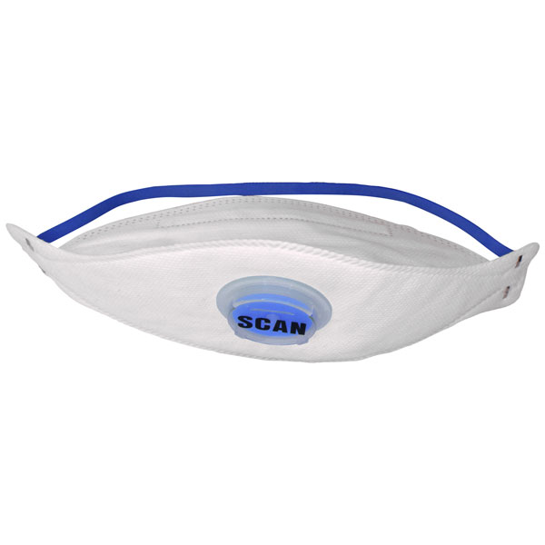 Scan DTC3Z-F FFP2 Tri Fold Valved Disposable Mask FFP2 (Pack 3)