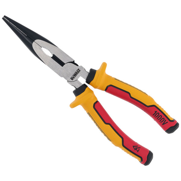 DEWALT DWHT82804-0 VDE Long Nose Pliers 200mm
