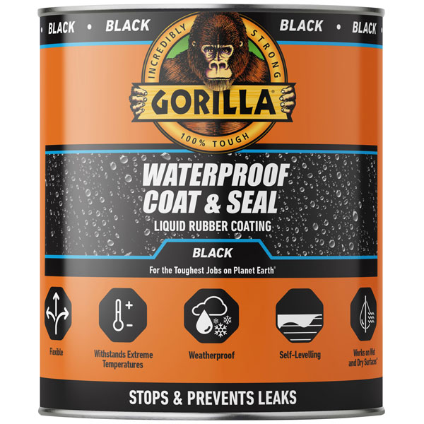 Gorilla Glue 114563 Waterproof Coat & Seal Liquid Rubber Coating B...
