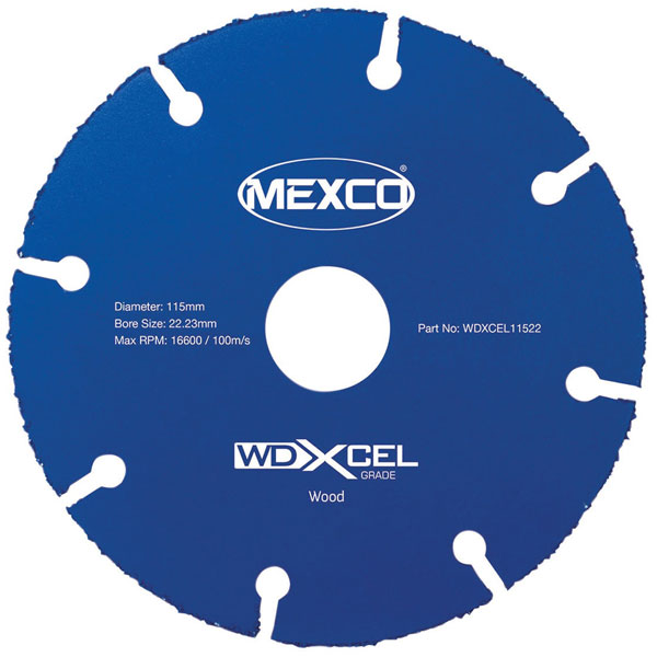 MEXCO WDXCEL12522 WD XCEL Grade Wood Cut Blade 125 x 22mm