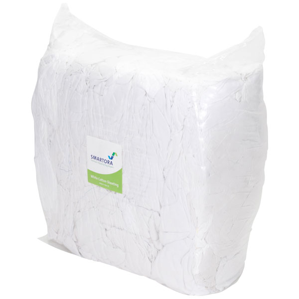 Davis & Moore WS10 White Cotton Sheeting Wipers 10kg