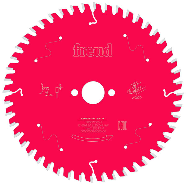 Freud F03FS09715 Wood Circular Saw Blade 190 x 20 x 2.4/1.6mm x 48T