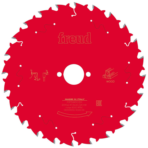 Freud F03FS09779 Wood Table Saw Blade 254 x 30 x 2.6/1.8mm x 40T