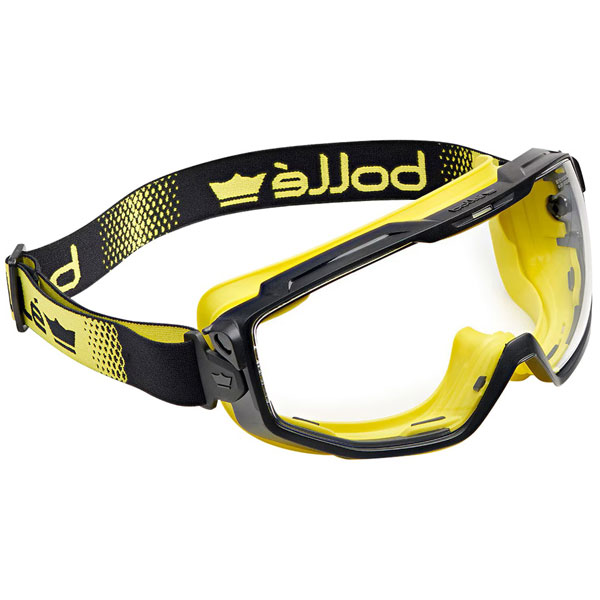 Bolle Safety UNIVGN30W Yellow Vented Universal Goggles - PLATINUM®...
