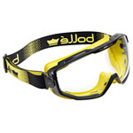 Yellow Vented Universal Goggles - PLATINUM® Clear