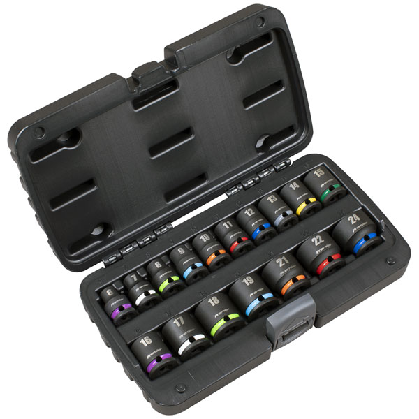 Sealey AK68218 Impact Socket Set 3/8"Sq Drive 17pc