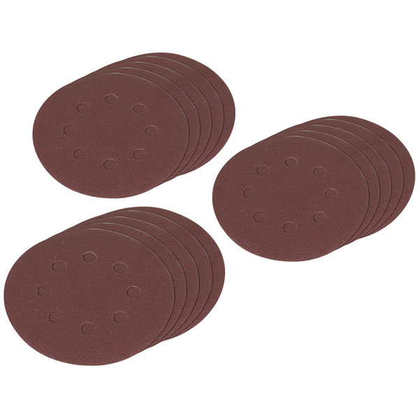 Sealey SSDS02 Hook-and-Loop Sanding Disc Set 125mm 10pc