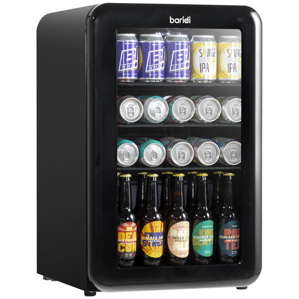 Baridi DH222 Retro Style Drinks/Beer & Wine Fridge 70L Capacity