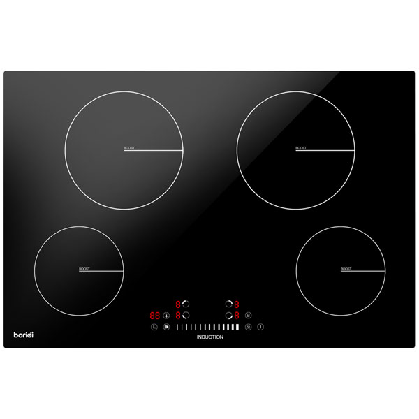 Baridi DH179 Integrated Induction Hob with 4 Cooking Zones 77cm 72...