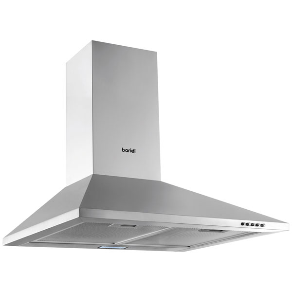 Baridi 60cm Chimney Style Cooker Hood Carbon Filters Stainless Steel - DH126 - Image 8