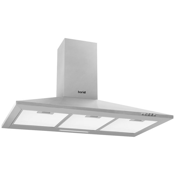 Electric Cooker Extractor Hood 90cm Chimney Style Stainless Steel Baridi DH127 A - Image 9